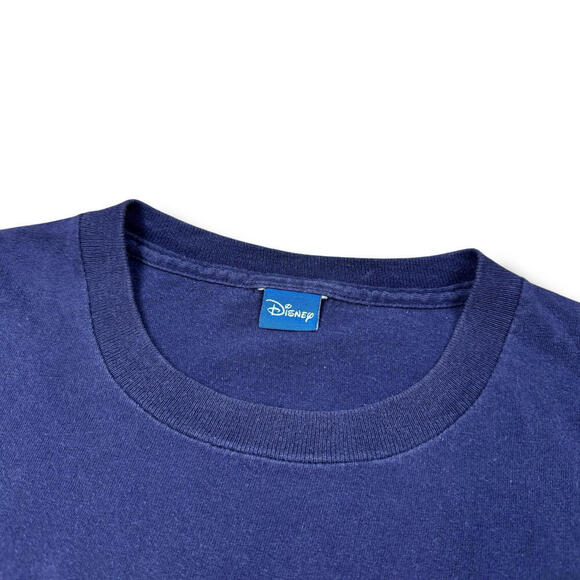 VTG Disney Mickey Mouse T-Shirt Double-Sided Graphic Navy Florida Theme Park L - Picture 6 of 8